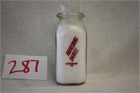 Harrisburg Dairies Half Pint Milk Bottle