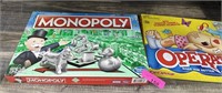 2PC BOARD GAMES LOT / OPERATION & MONOPOLY