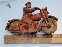 Vintage Metal Motorcyclist