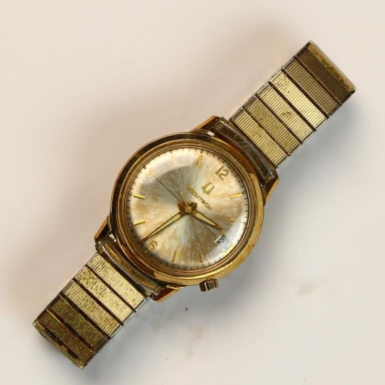 Vintage Bulova Accutron 10K rolled gold mens watch