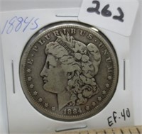 1884-S Morgan silver dollar