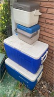 4 COLEMAN COOLERS