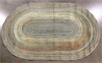8ft Oval Braided American Lodge Area Rug