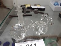 Asst. Miniature Art Glass Fruit-Form & Figurine