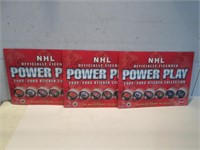 LOT 3 NHL POWER PLAY 2002-03 STICKER ALBUMS ONLY