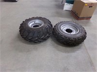 1 front, 1Rear Polaris 4 wheeler tires & wheel NEW