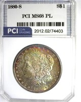 1880-S Morgan MS68 PL LISTS $10000