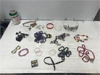 Collectable jewelry includes necklaces and beaded