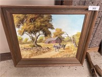 OLD FARM PAINTING