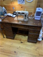 Singer Sewing Machine & Supplies (working)