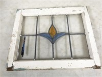 NO SHIPPING: VINTAGE stained glass, item is