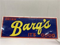 BARQS advertising cardboard sign