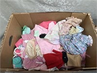 Assortment of doll clothes