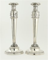 18th Century (?) Augsburg Silver Sticks w/Lions