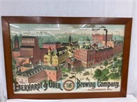 FRAMED EBERHARDT BREWING CO. CB 43X28 1/2