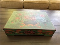 Modern Decorative painted wooden box