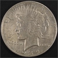 1934-D PEACE DOLLAR AU