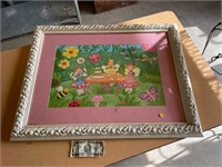 Framed fairy picture