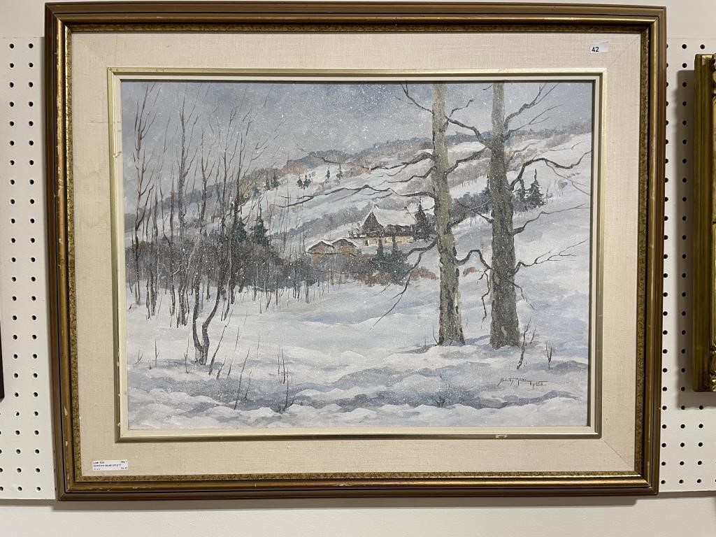 DOROTHY MILNE EPLETT "CRAIGLEIGH SNOW" PAINTING