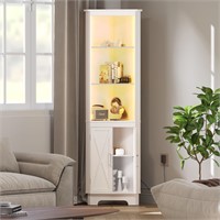 ChooChoo Corner Storage Cabinet with LED Light, 66