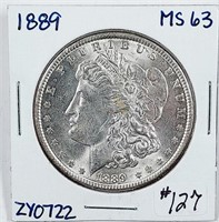 1889  Morgan Dollar   MS-63