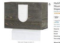 t Vintage Grey Wood Paper Towel Dispenser