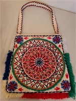 Folk Art, Hand Work Handbag or Tote
