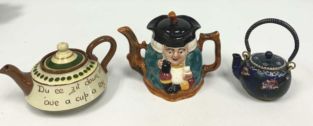 Three Collectible Teapots
