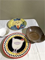 Assorted Decorative Plates & Bowl