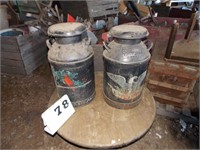 2- Milk Cans