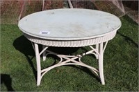 44" WICKER TABLE