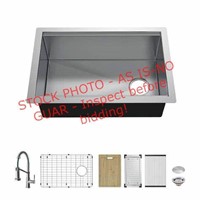 Glacier Bay 30in Stainless Steel Workstation Sink