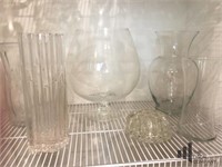 Assortment of Glass Vases
