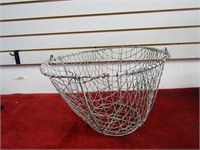 Vintage wire gathering basket.