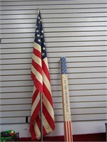 Vintage 50 star cloth flag w/original box.