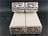 4 Boxes of hockey cards: Pinnacle Premiums 1996-19