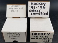 4 Boxes of hockey cards various years