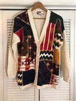 VINTAGE MELBOURNE COUNTRY CARDIGAN SWEATER MEDIUM