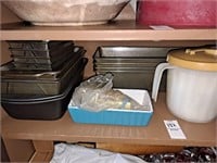 Baking bread pans and cake pans shelf lot