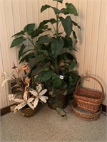 ARTIFICIAL PLANT AND BASKETS