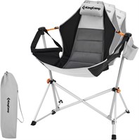 Hammock Camping Chair, Aluminum Alloy Adj BackGrey