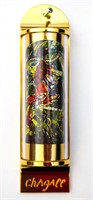 Marc Chagall- Mezuzah - silkscreen on 24K gold pla