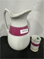 Large pitcher And toothbrush holder