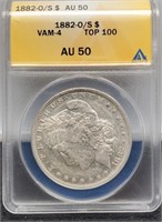1882-O/S Slab Morgan Silver Dollar Vam 4