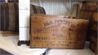 Bakers wooden crate