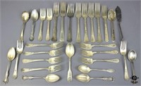 Silver Plate Forks & Spoons 25+