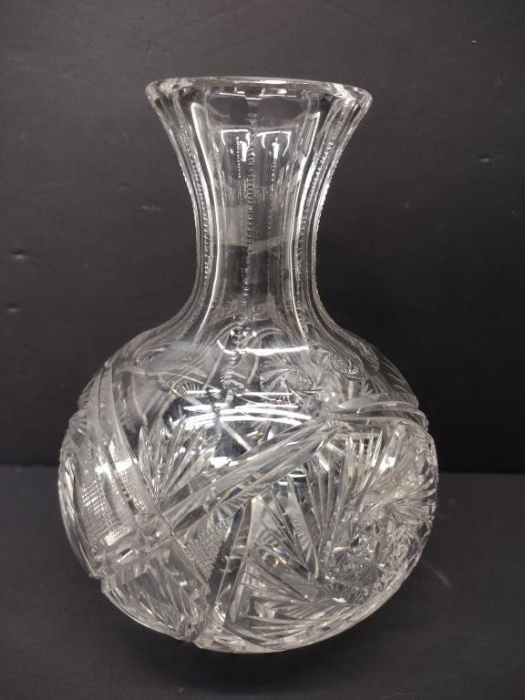 American Brilliant Cut Glass Vase