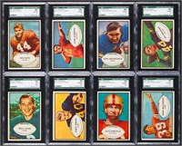 1953 Bowman Football SGC Graded Group of Eight (8)
