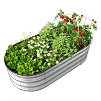 46.6L x 23W x 12 H  Galvanized Planter Box  ENJOYB