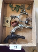 Kilgore Tap Gun, Clip Jr Tap Gun & Other Toys